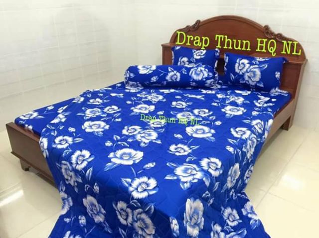 drap thun lẻ không có áo gối màu nhẫu nhiên ga thun