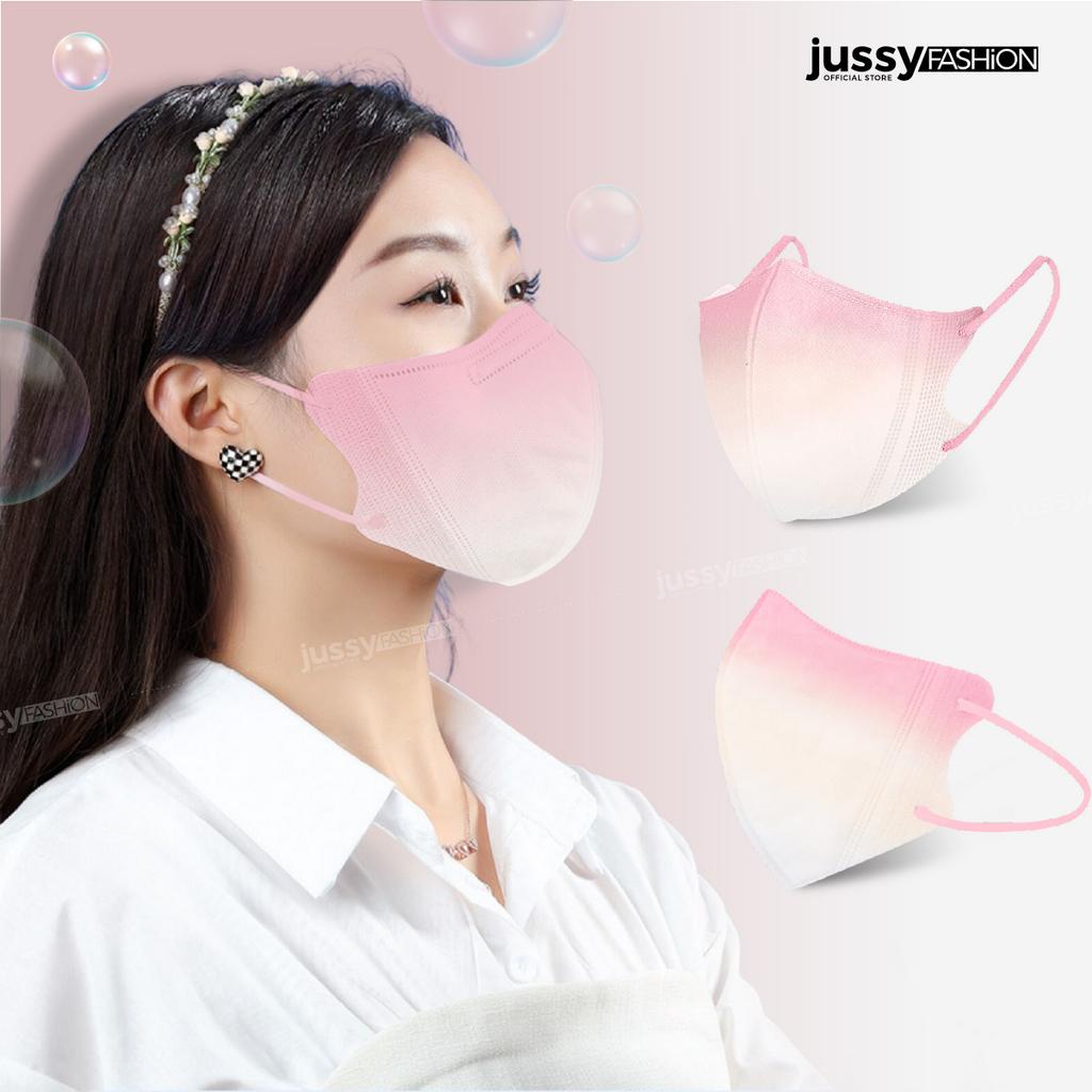 Khẩu Trang 5D Màu Hồng Đào Hot Trend Jussy Fahion Khẩu Trang Vải Không Dệt Ngăn Bụi Và Kháng Khuẩn Cao 1 Túi 1 Cái