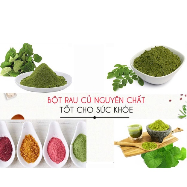 Bột Rau Củ sấy lạnh nguyên chất NTPowder Túi Zip 100g - Nhất Tín Food