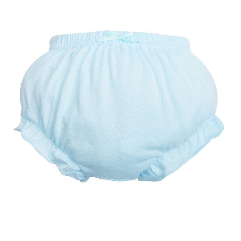 Quần Lót Cotton Mềm Mại Màu Trơn Thoáng Khí Cho Bé Gái