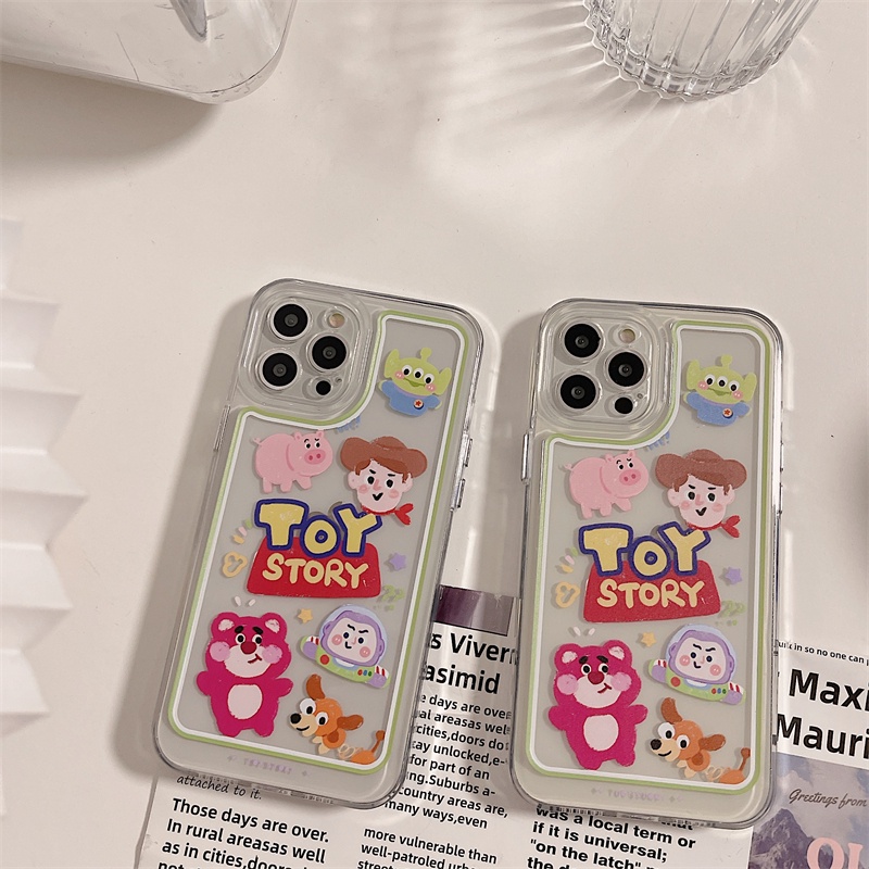 Ốp Điện Thoại Trong Suốt In Hoạt Hình Toy Story Cho iPhone 7+ 8+ 8 7 Plus 11 12 13 Pro MAX X XS MAX XR