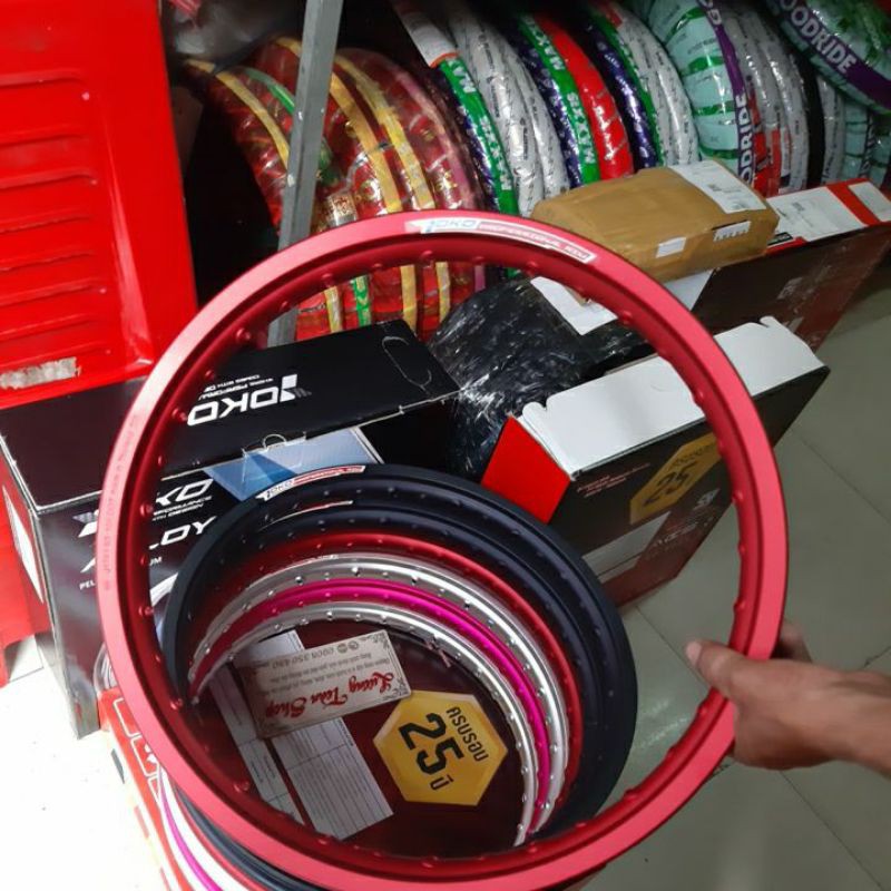 Niềng nhôm YOKO thai lan TRƯỚC VÀ SAU