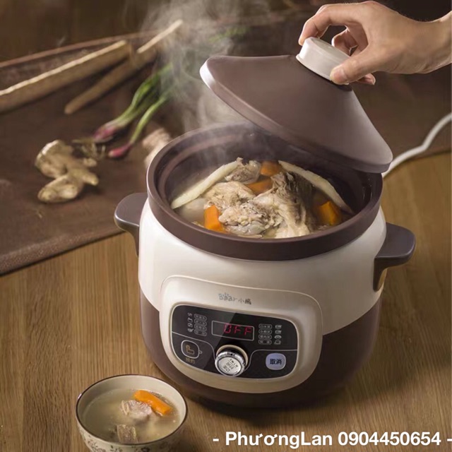 Nồi hầm chậm Bear 4L