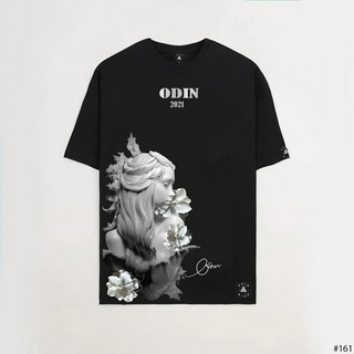 Áo thun Oversize Lady Flower, áo phông T shirt nam nữ unisex, Odin Clothing