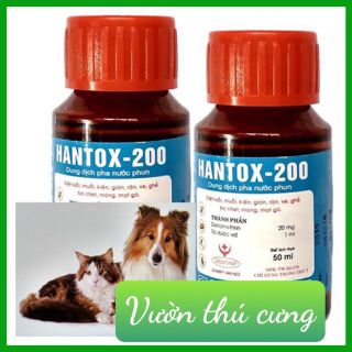 HANTOX 200 (NẮP ĐỎ) - RUỒI, MUỖI, VE, BỌ CHÉT, MẠT GÀ