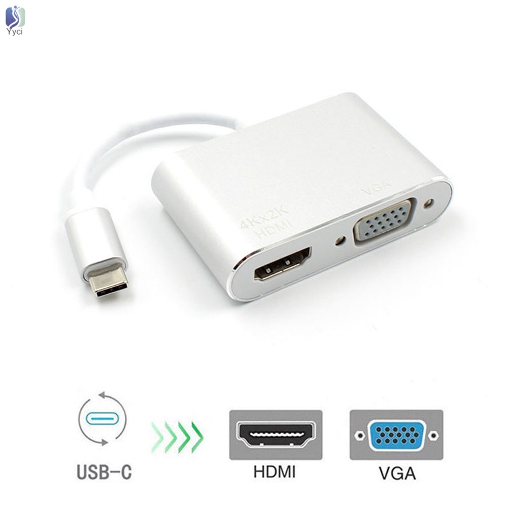 Đầu Chuyển Đổi Usb Type C Sang Hdmi Vga Cho Hdtv Macbook Vn