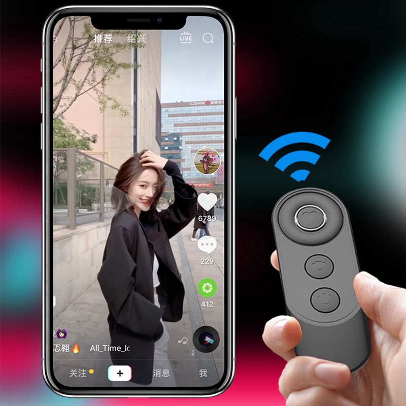 Selfie Wireless Bluetooth Remote Camera Video Remote,for iPhone/iPad and Android