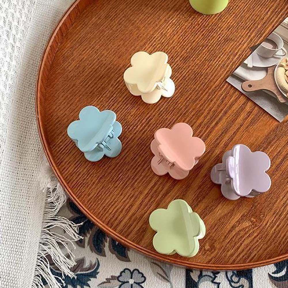 Set 2 Kẹp Tóc Hình Hoa Màu Sắc Ngọt Ngào Dễ Thương|Kẹp Mái Màu Sắc Đơn Giản Tiện Dụng