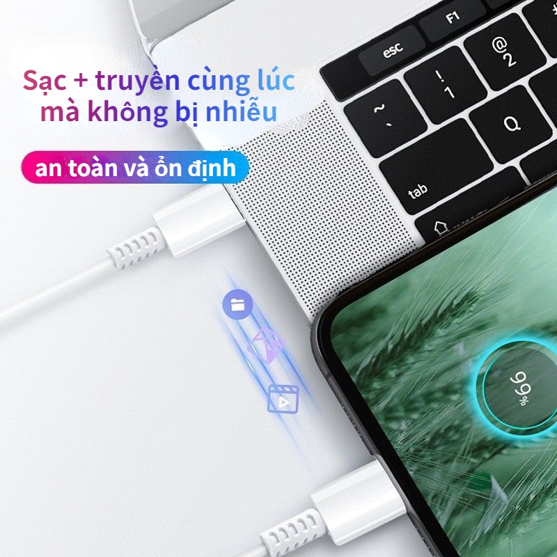 Cáp Sạc Điện Thoại Siêu Mỏng Phù Hợp Cho Samsung 25W S22 Note20