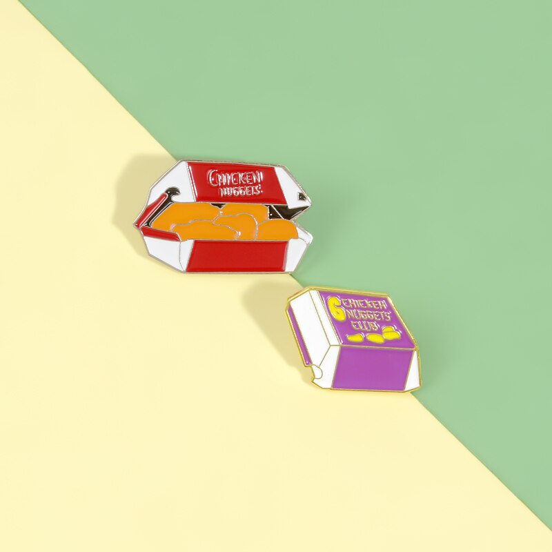 Ghim cài áo hình thức ăn nhanh thời trang cho bé