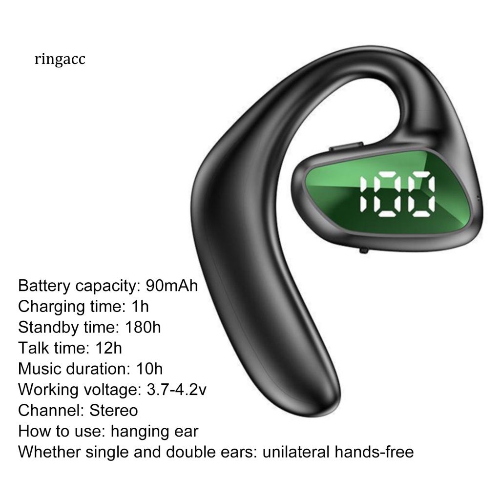 1 Bộ Micro Tai Nghe Không Dây Dạng Hở Sử Dụng Pin Lâu Dài