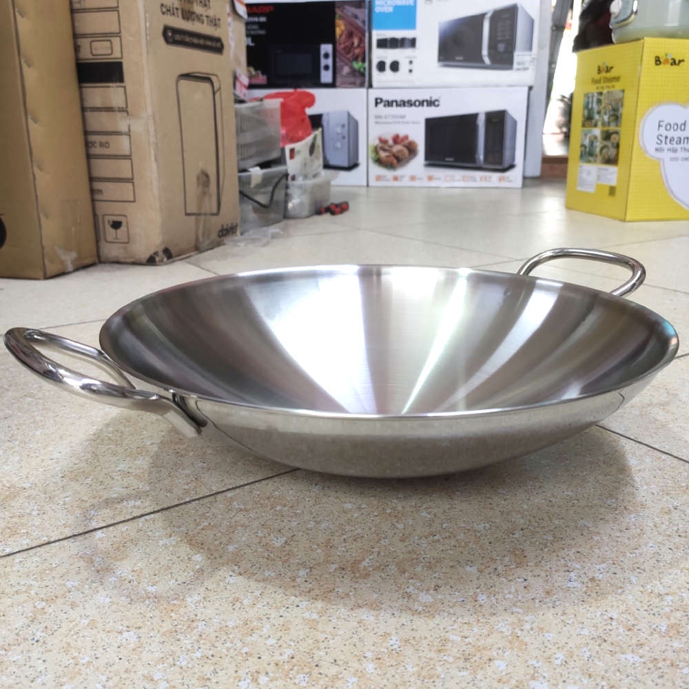 Chào xào Inox 304 thân đúc đáy liền Fivestar Plus 36cm, bảo hành 5 năm