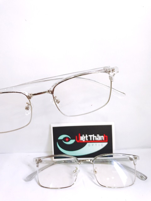 Gọng kính nửa viền phom vuông đủ màu