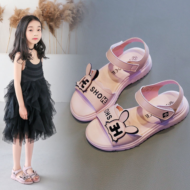 Sandal bé gái đi học đi chơi đều đẹp da mềm êm chân phong cách thời trang cá tính [SDG18]
