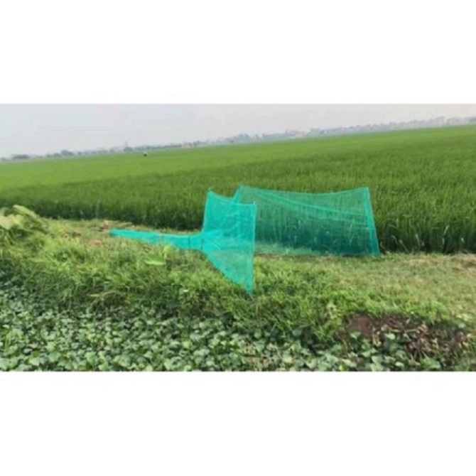 Đăng chặn sông dớn săm bắt cá tàng hình 8m