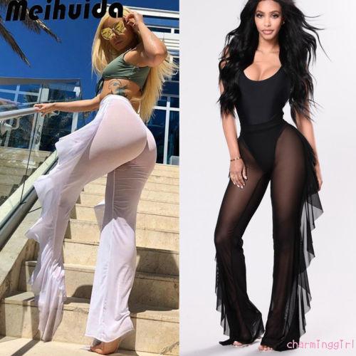 Quần Voan Dài Phối Lưới Thời Trang Thanh Lịch Dành Cho Nữ | BigBuy360 - bigbuy360.vn