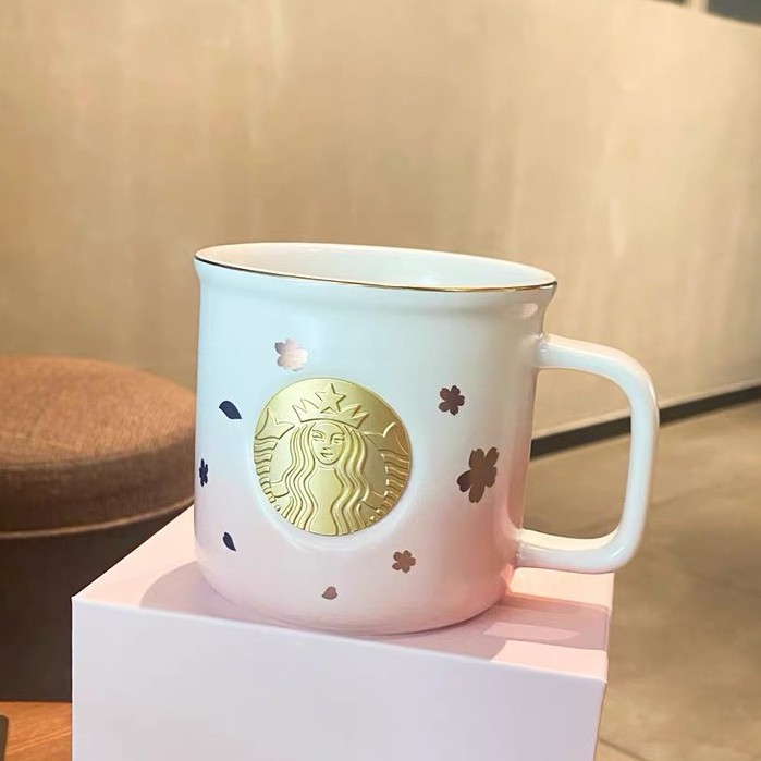 Cốc sứ STARBUCKS Sakura Hồng ombre Dung tích 355ml