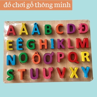 Bảng chữ Tiếng Việt gỗ in nổi