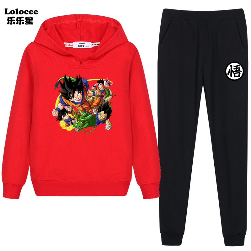 DRAGON BALL Bộ Đồ Thể Thao 2020 Phong Cách Nhật Bản Cho Bé Trai