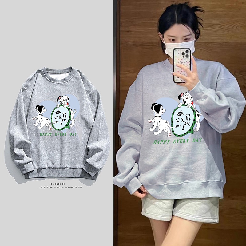 NRVP Áo Khoác Hoodie Tay Dài Dáng Rộng In Họa Tiết Phong Cách Hàn Quốc Dành Cho Nam Nữ