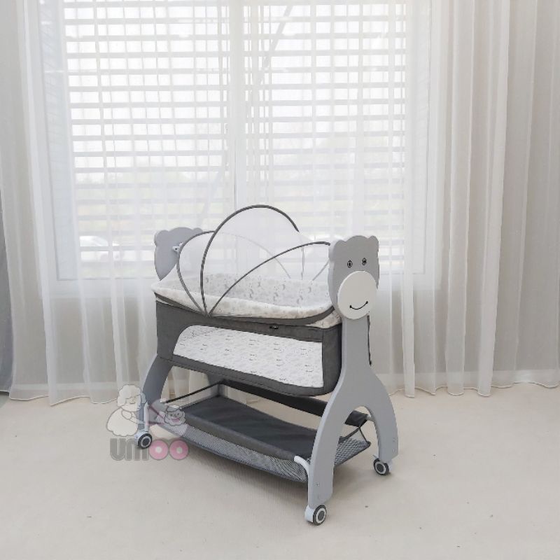 Nôi cũi Umoo gấu UM-08111, hàng chính hãng