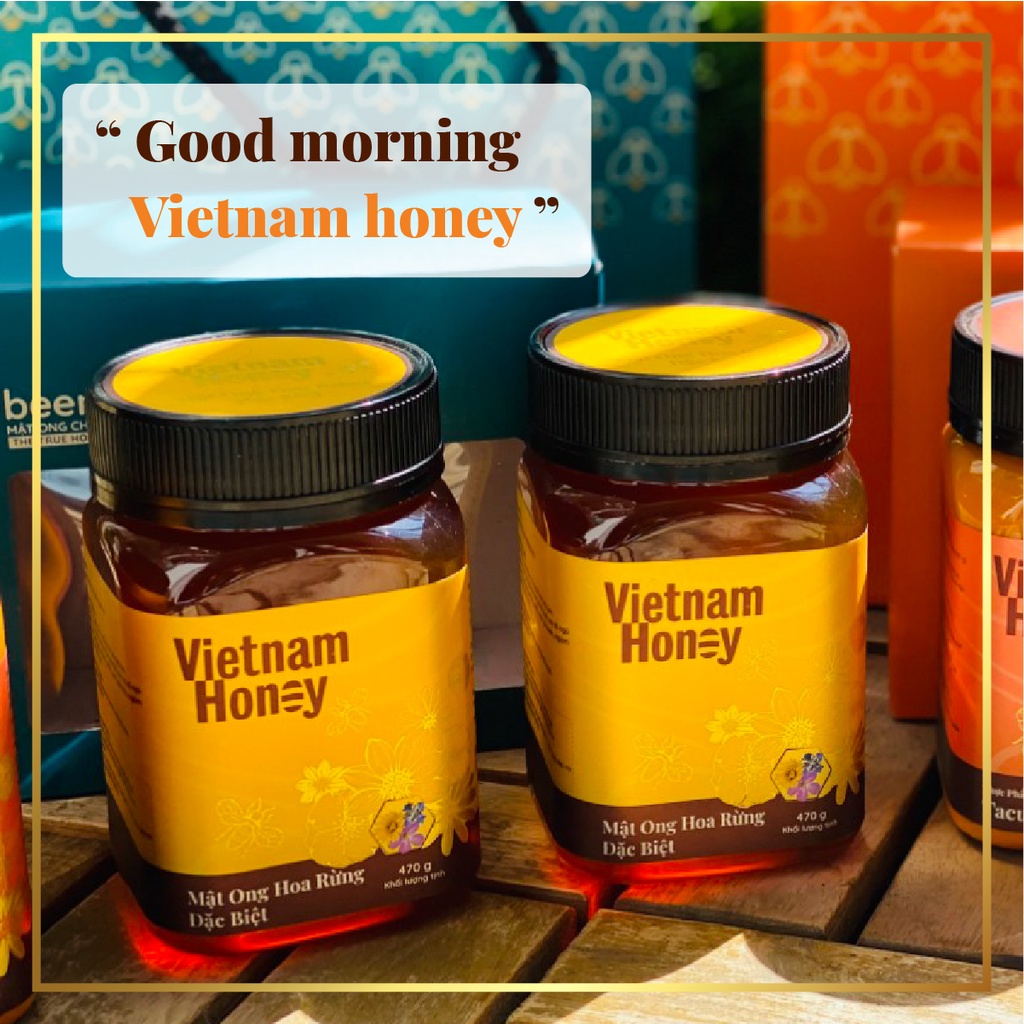 Combo 3 Mật Ong hoa rừng đặc biệt 470g-Vietnamhoney Beera (3 x470gram)