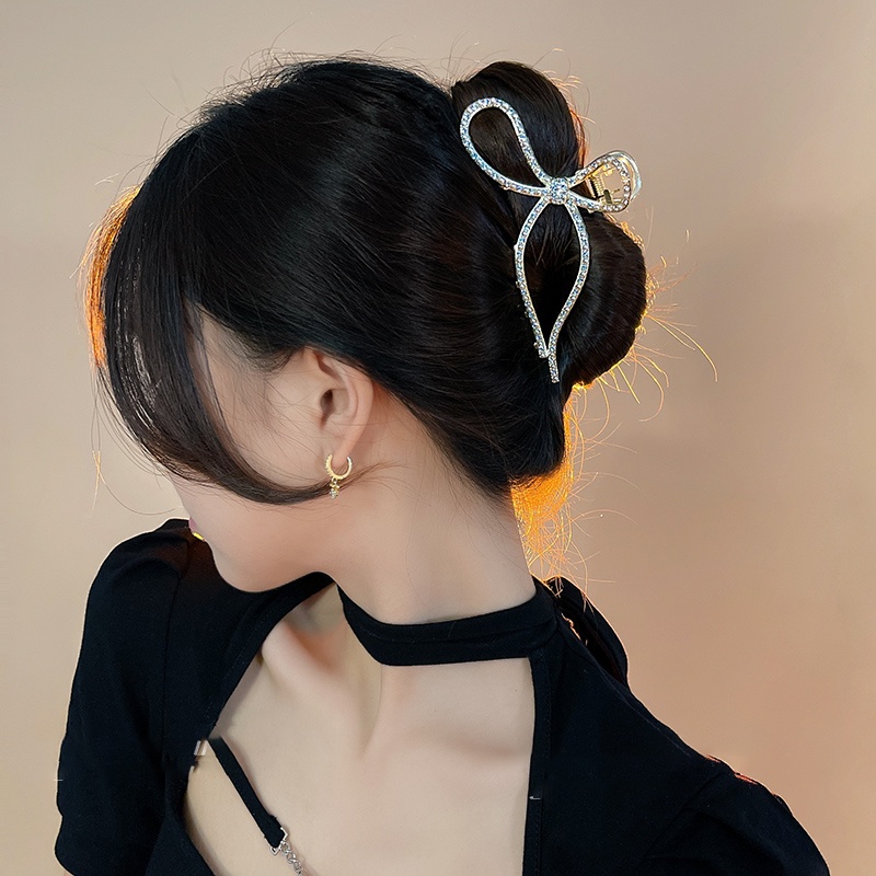 Kẹp Tóc Nơ Đính Ngọc Trai Thời Trang Hàn Quốc Cho Nữ