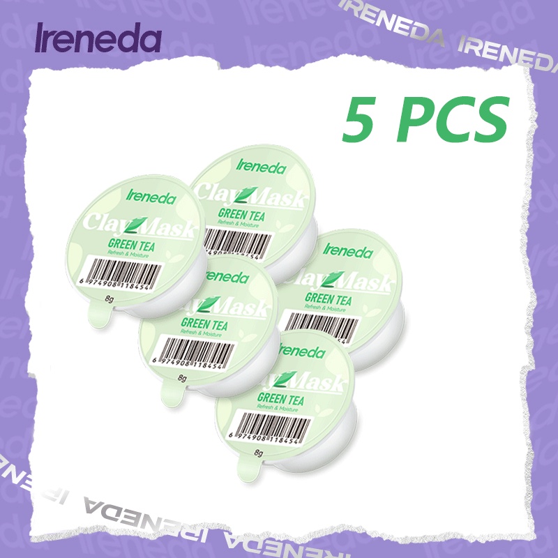 Set Mặt Nạ Ireneda  Bùn Trà Xanh Giúp Dưỡng Ẩm Và Kiềm Dầu Cao Cấp