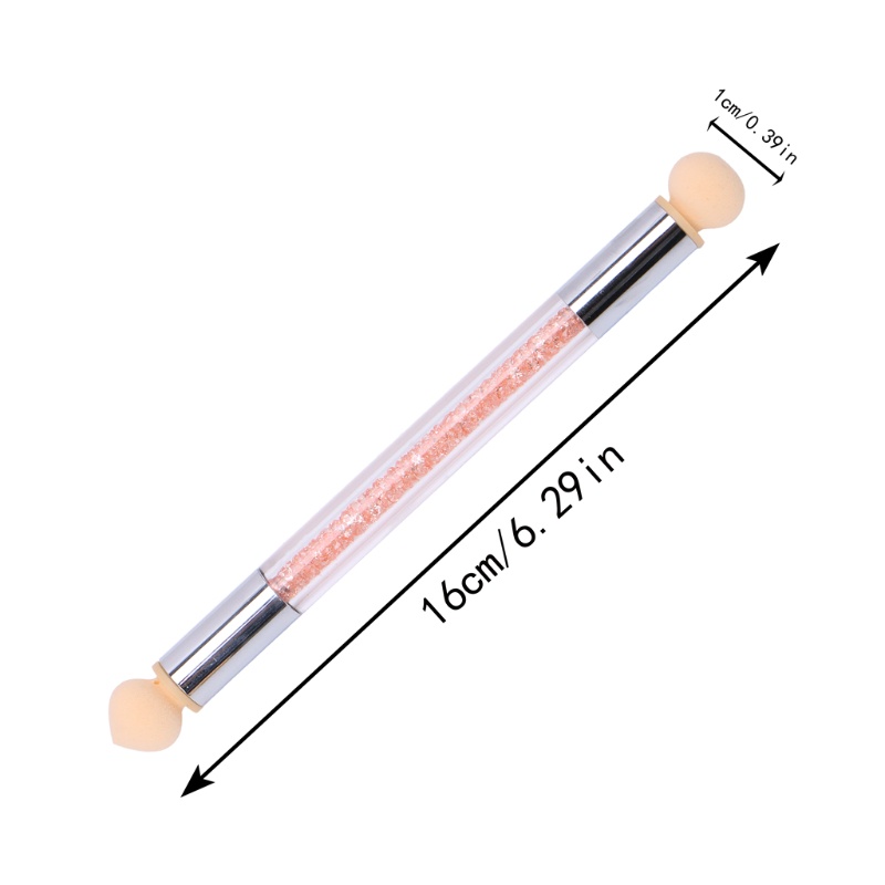 (Hàng Mới Về) Bộ Cọ Vẽ Móng Tay + 4 Đầu Mút Xốp Màu Gradient