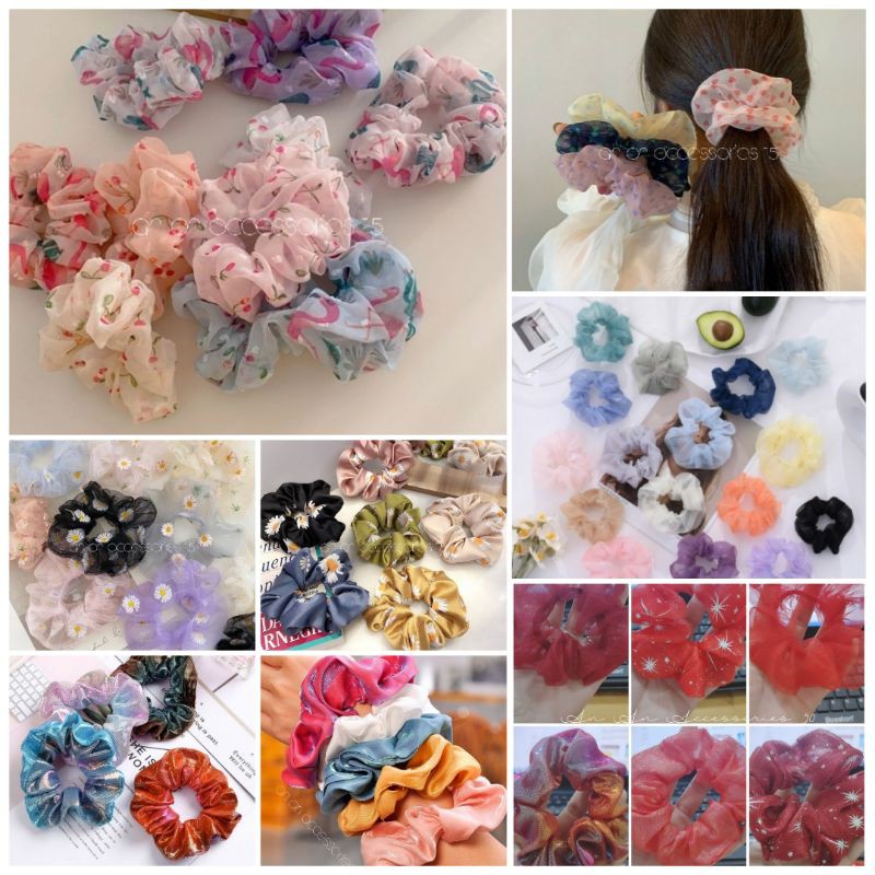 4 Cột tóc scrunchie giá sỉ combo✨✨✨