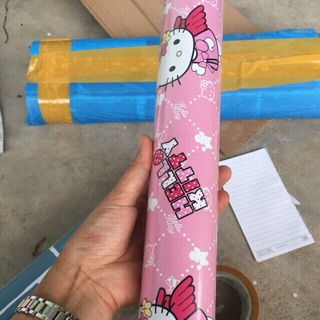 Giấy dán tường hello kitty