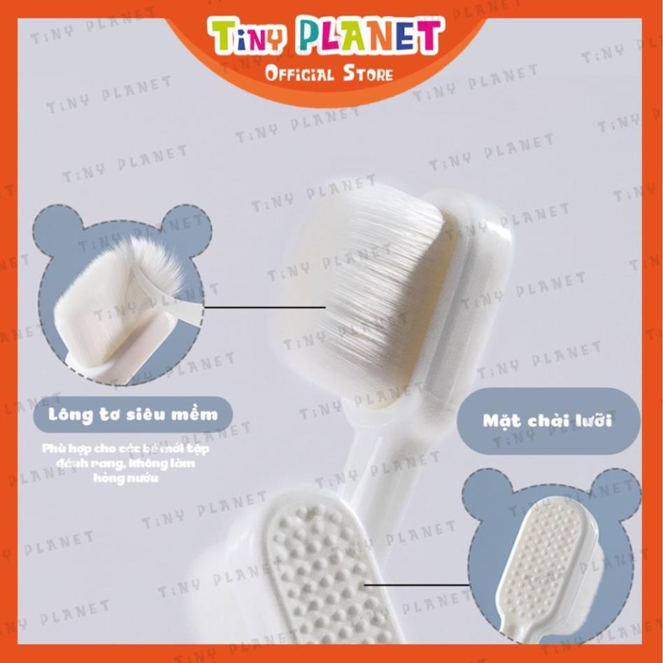 (quà tặng) (BC15075)]Bàn chải đánh răng lông cotton siêu mềm cho bé từ 2 tuổi Mini Soft PK Tkutrang