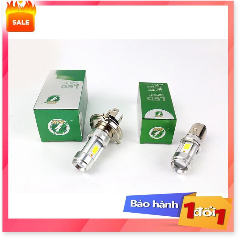 [Top sale] - Đèn pha xe máy led 3 chân H4/E01C siêu sáng