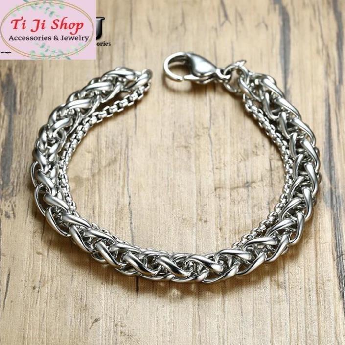 Lắc Tay Kiểu Bông Dừa Xoắn 2 Tầng