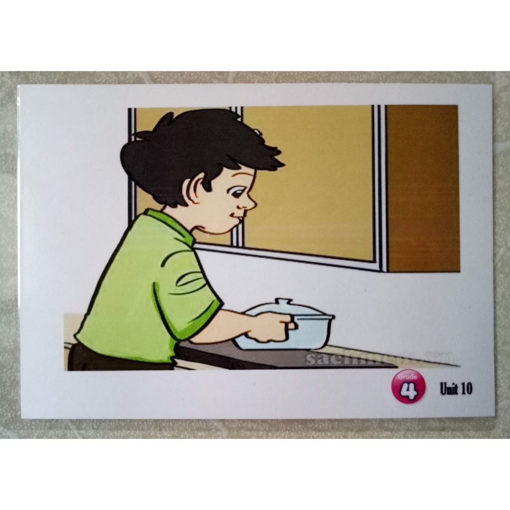 Combo flashcard lớp 3,4,5 in một mặt