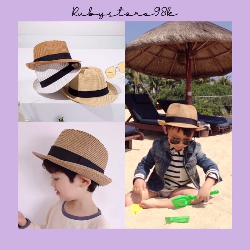 Nón Cói đi biển cho trẻ em