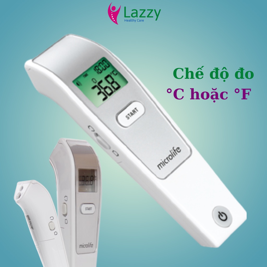 Nhiệt kế điện tử, nhiệt kế hồng ngoại MICROLIFE FR1MF1, đo nhiệt độ không tiếp xúc bảo hành 2 năm tặng kèm pin