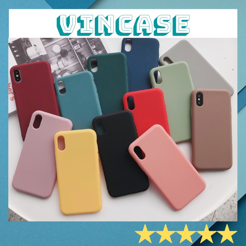 Ốp iphone - Ốp lưng Mềm Mại vỏ trơn 6/6plus/6s/6s plus/6/7/7plus/8/8plus/x/xs/xs max-Vincase