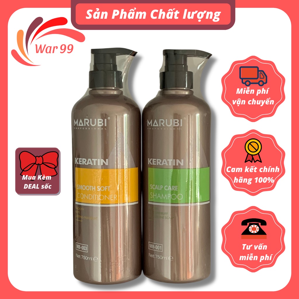 Cặp Dầu Gội Dầu xả MARUBI KERATIN 750ml 1000ml siêu dưỡng tóc giúp tóc chắc khỏe luôn mượt mà | BigBuy360 - bigbuy360.vn