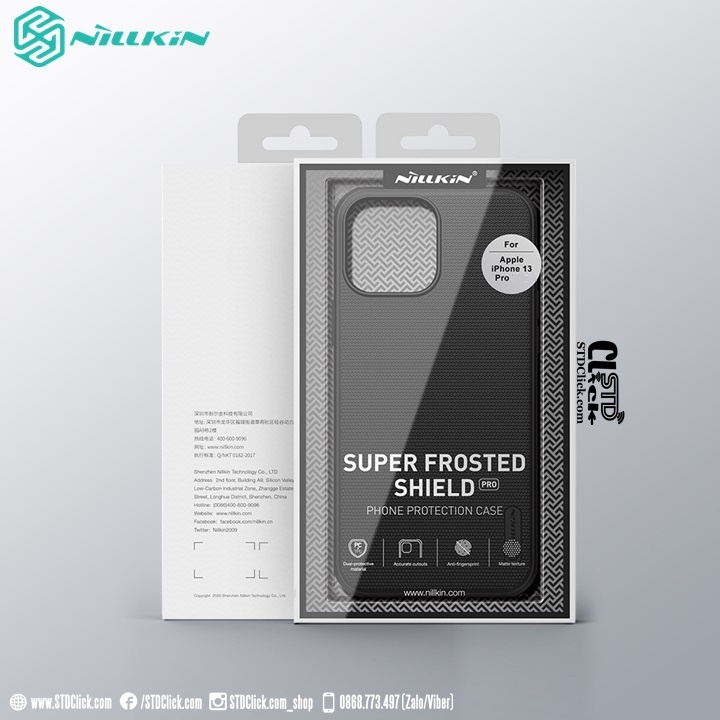 ỐP LƯNG IPHONE 13 PRO NILLKIN NHỰA CỨNG VIỀN DẺO CHÍNH HÃNG