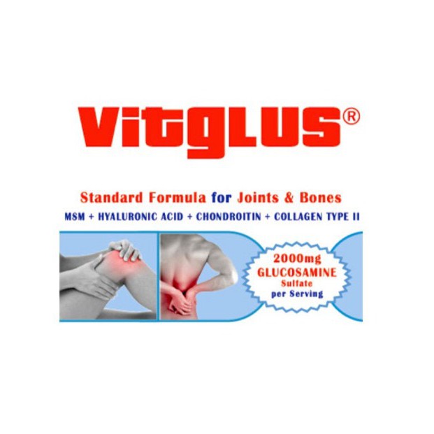 VITGLUS Viên Uống Bổ Sung Glucosamin MSM 2000mg Trên Mỗi Viên