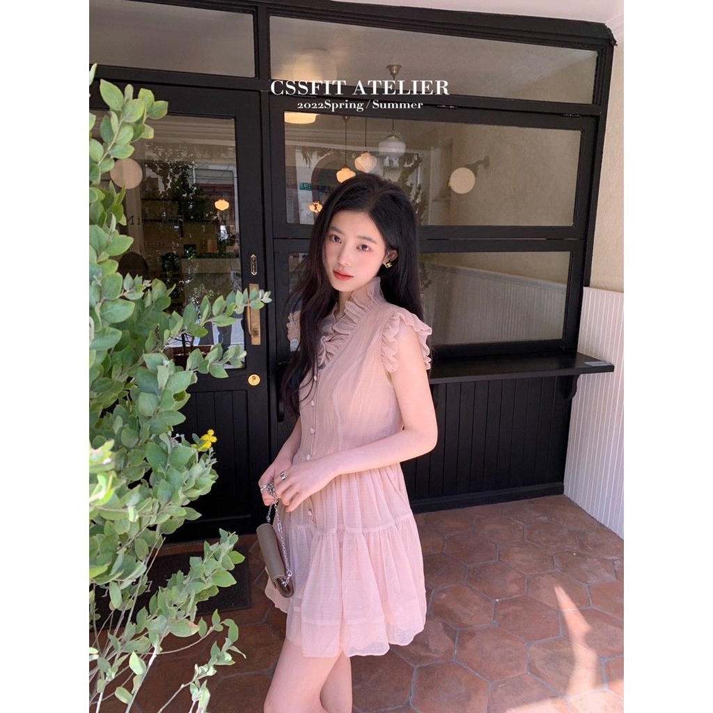 Đầm Ren Hồng Thiết Kế Cổ Tích Phong Cách Mới 2022 Dành Cho Bé Gái