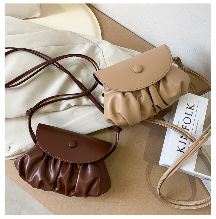 Túi Đeo Chéo JASMIN NOIR Kiểu Xếp Ly Nhỏ Nhắn Phong Cách Cổ Điển