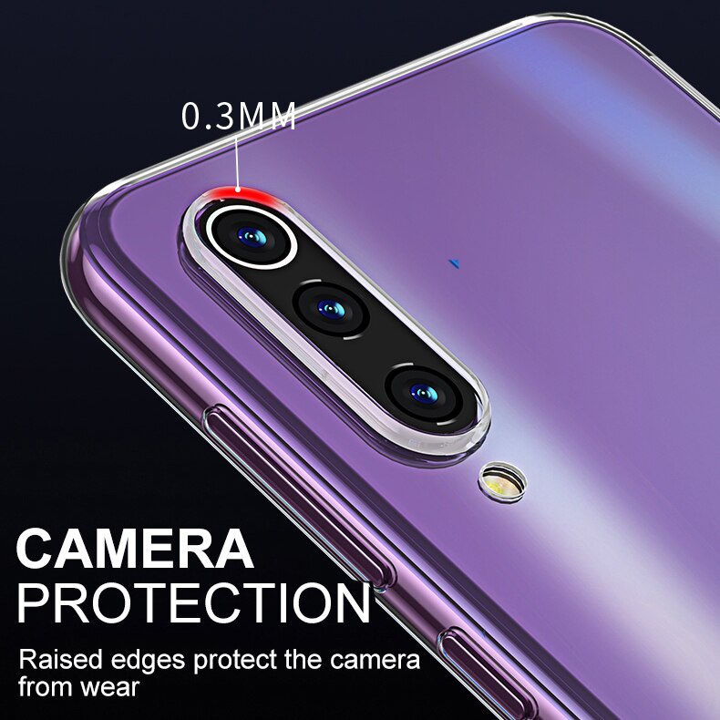 [Loại Tốt] Ốp lưng Xiaomi Mi 9 Silicon Dẻo Trong Suốt