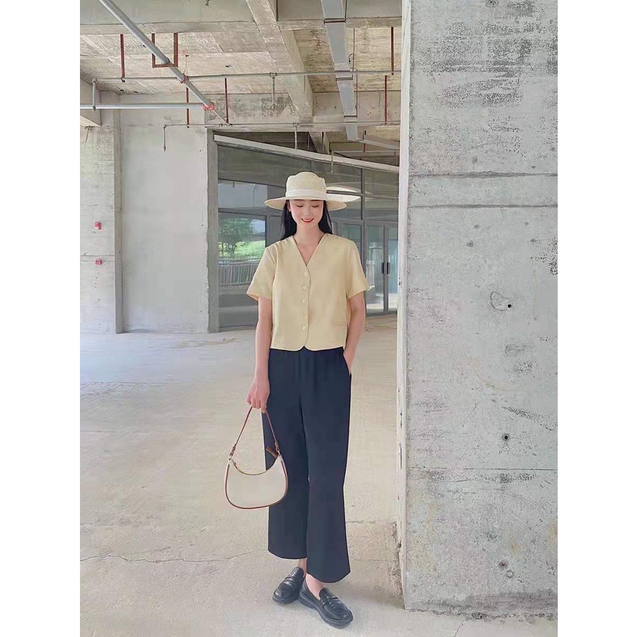 Túi kẹp nách nữ túi đeo vai da trơn kết hợp đường viền đơn giản nổi bật phong cách Hàn Quốc LK249