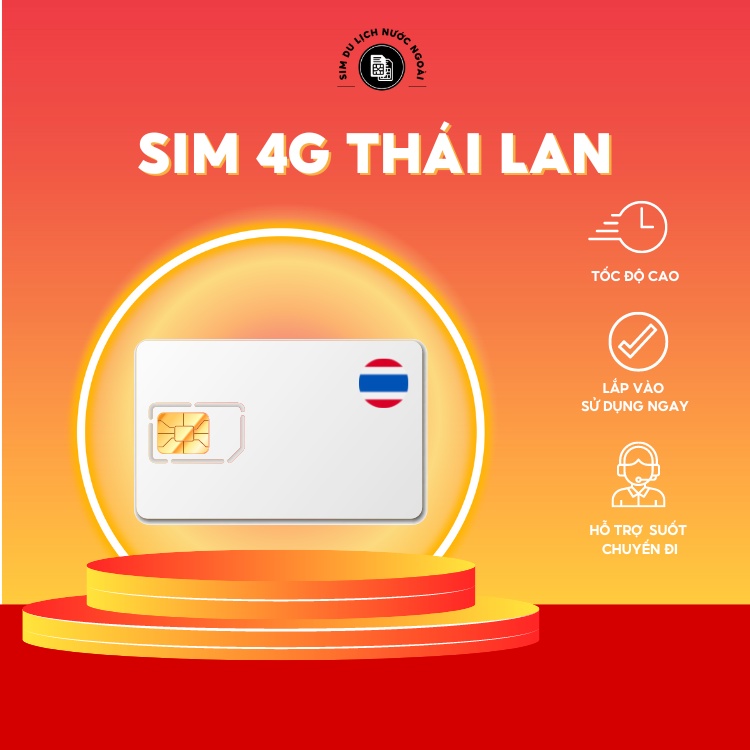 SIM 4G du lịch THÁI LAN 30GB KHÔNG GIỚI HẠN DATA CHẬM, có 15 baht nghe gọi thoải mái