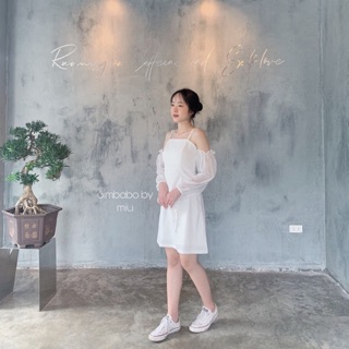 Váy babydoll phối tay voan