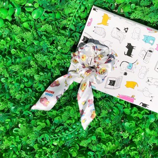 Cột tóc SCRUNCHIES NƠ TAI THỎ dài siêu hot