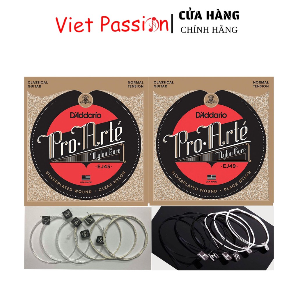 Dây Đàn Guitar Classic DAddario EJ46 dây dàn guitar classic cổ điển dây nylon chất lượng Viet Passion