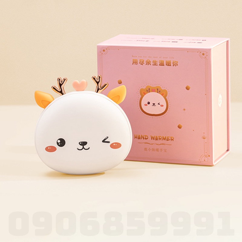 (Mới 2022) Sạc dự phòng kiêm máy sưởi tay hươu 8700mAh (WH-K03)